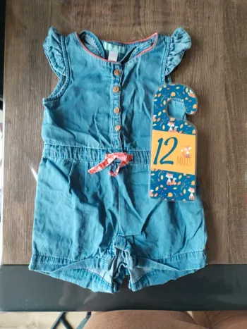 Combishort en jean