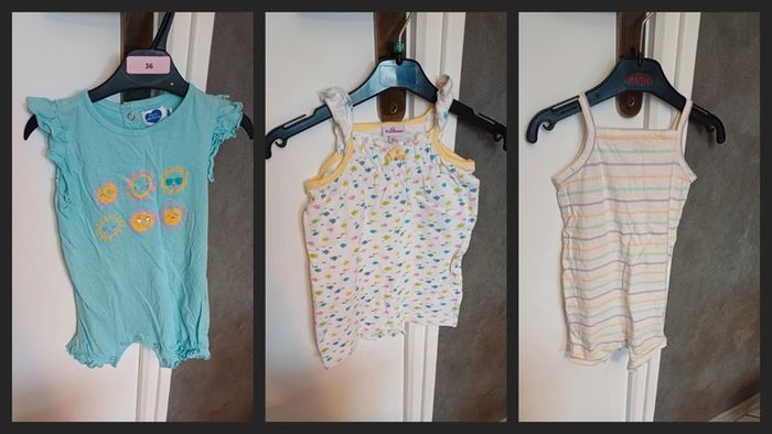 Lot de 3 Barboteuses 18 mois