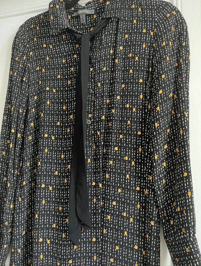 Robe Esprit noire avec motifs - photo numéro 2