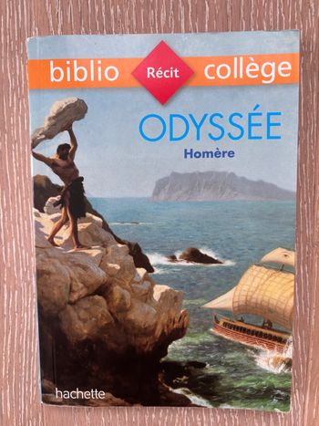 Livre Odyssée Homère Biblio collège Hachette