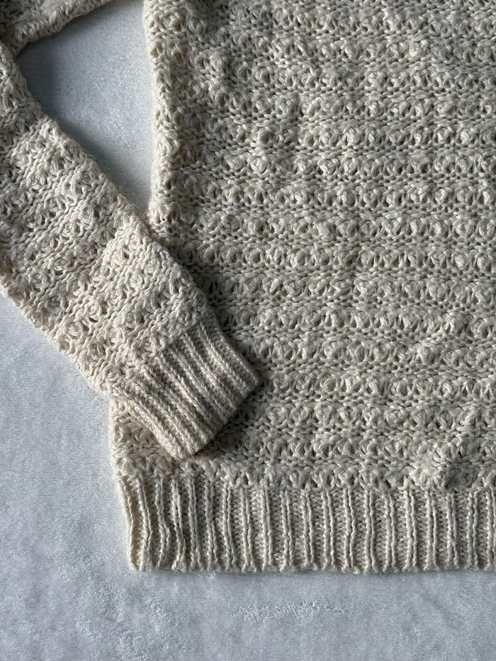 Pull sweat en maille ajouré Ralph Lauren blanc crème pour mixte taille XS - photo numéro 2