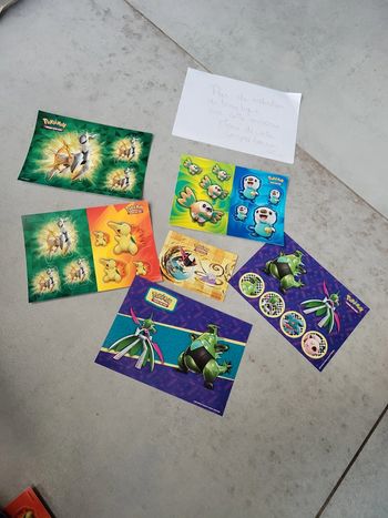 Lot sticker pokemon officiel