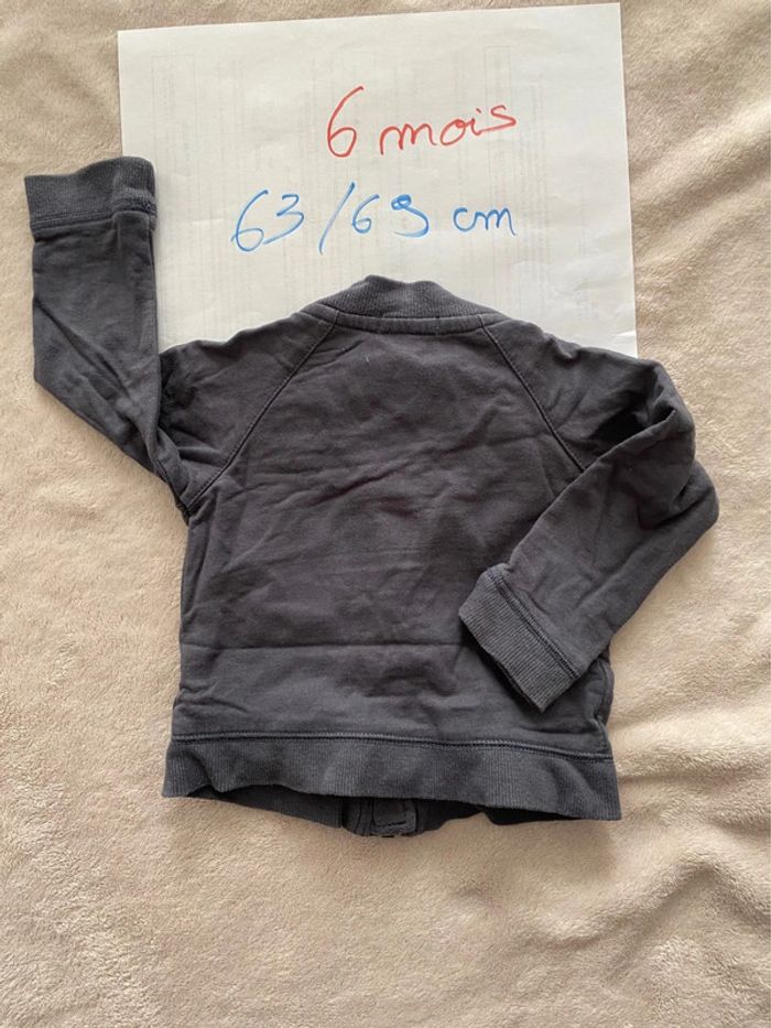 Ensemble Gilet zippé Chemisette Salopette - Kitchoun, Kiabi, In extenso - 6 mois - TBE - photo numéro 3