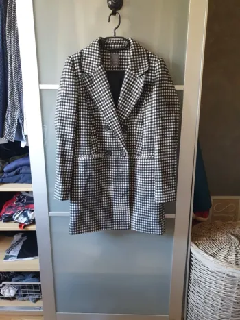 Manteau léger à carreaux