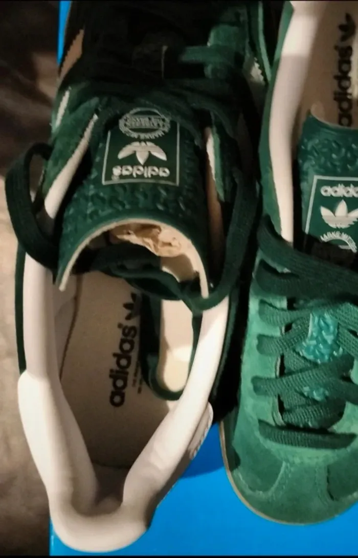 Baskets Adidas Gazelle couleur vert sapin/ vert foncé - photo numéro 6