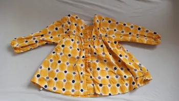 Robe obaibi 6 mois jaune manche longue