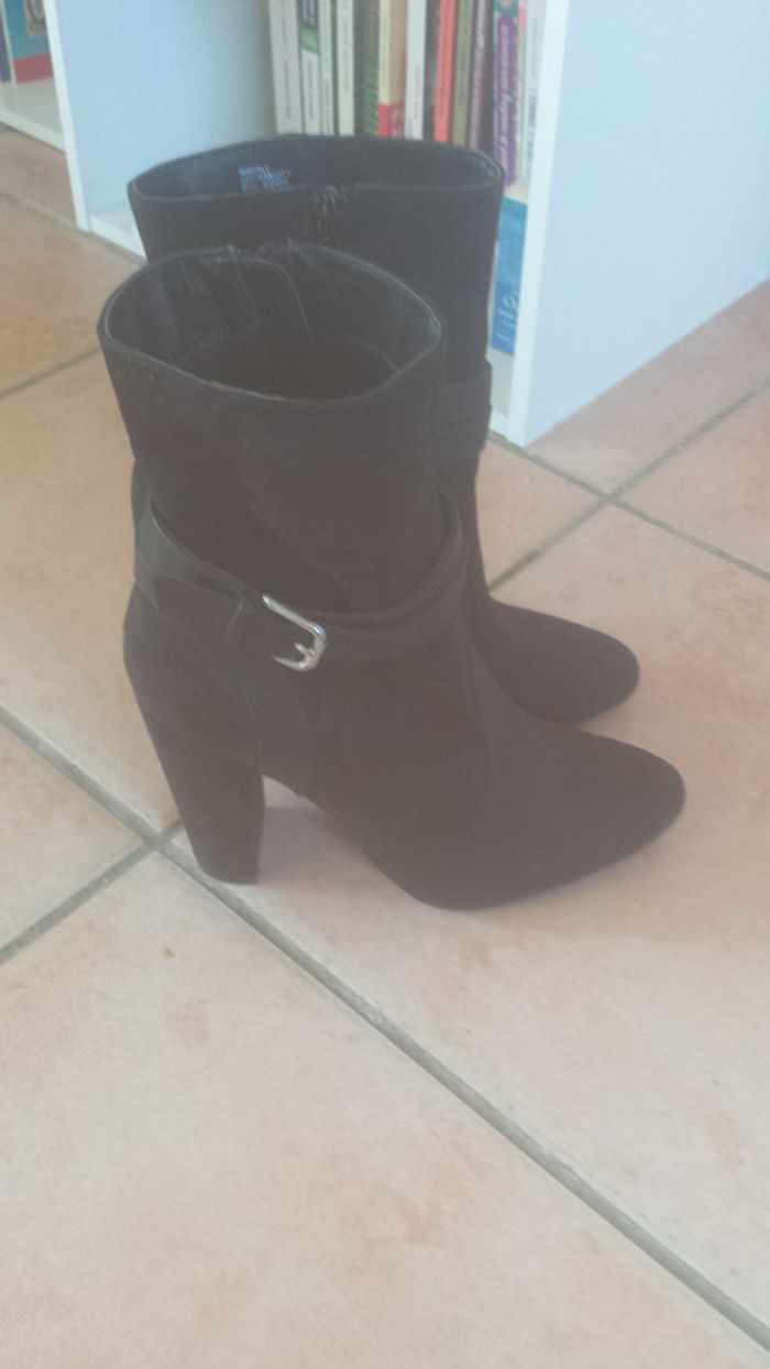 Bottines noires JustFab, 37,5