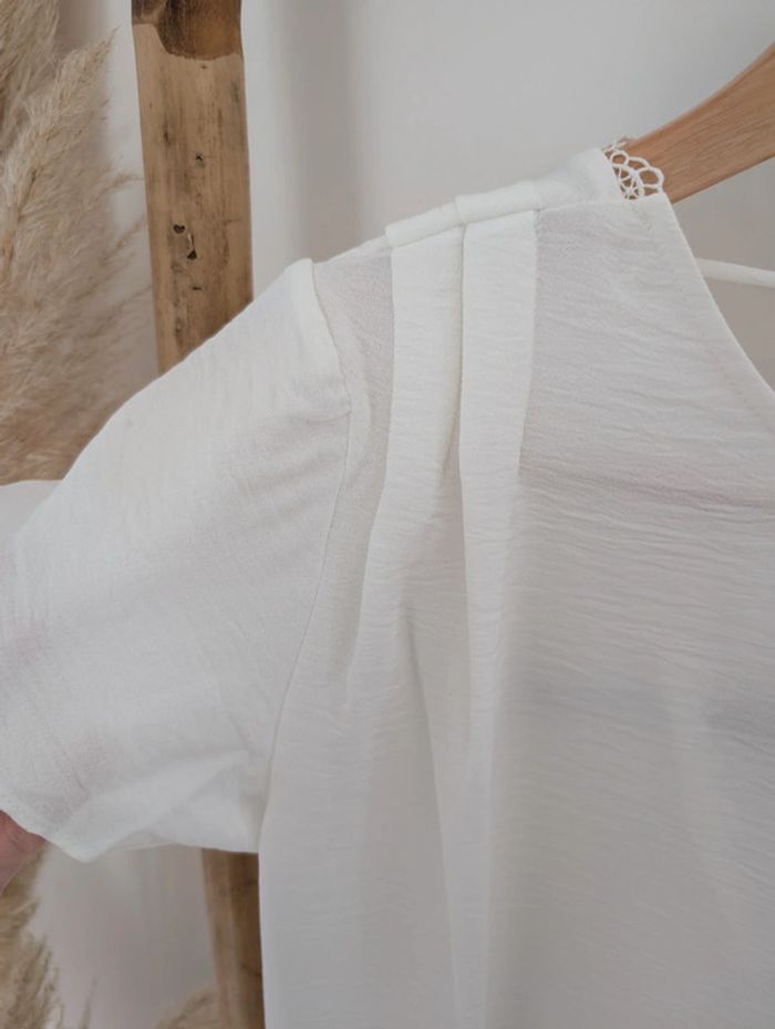Magnifique blouse blanche Naf Naf avec broderie neuve - photo numéro 7