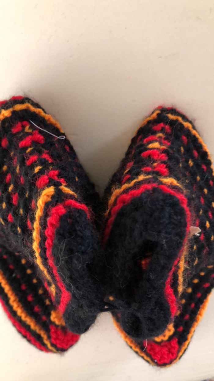 chaussons tricotés à la main - photo numéro 15
