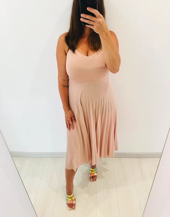 🌸Robe - Asos - vieux rose - plissé - mi longue 🌸