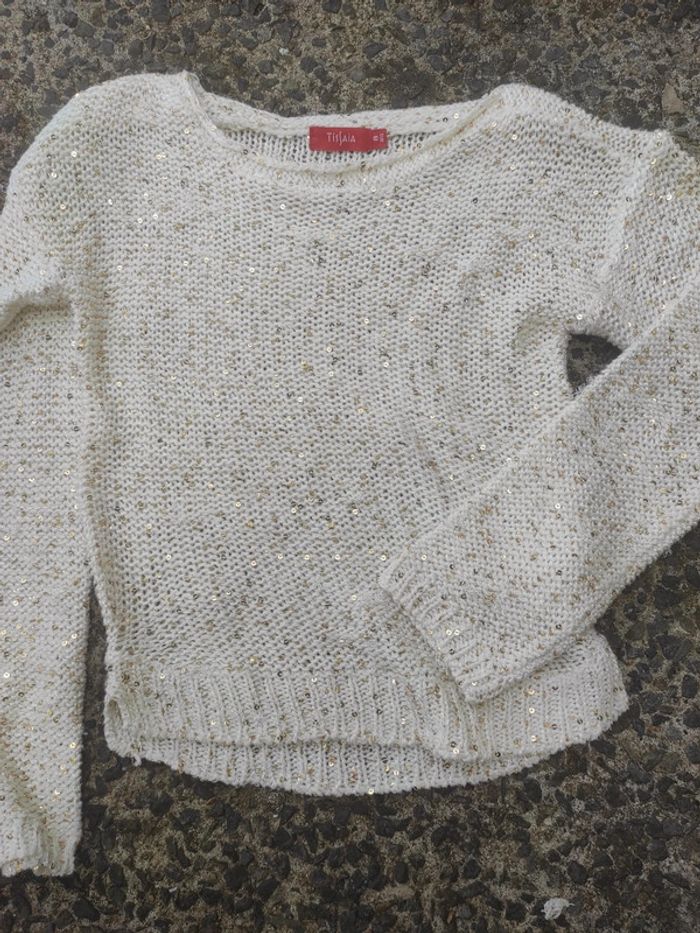 Pull a sequins 8 ans