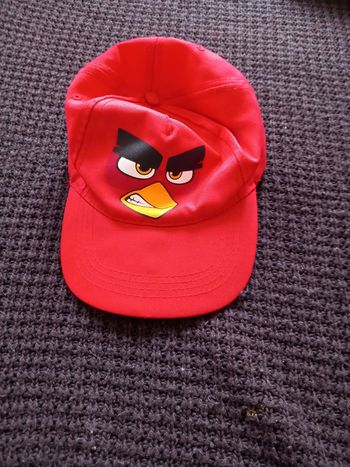 Casquette garçon rouge Angry Birds