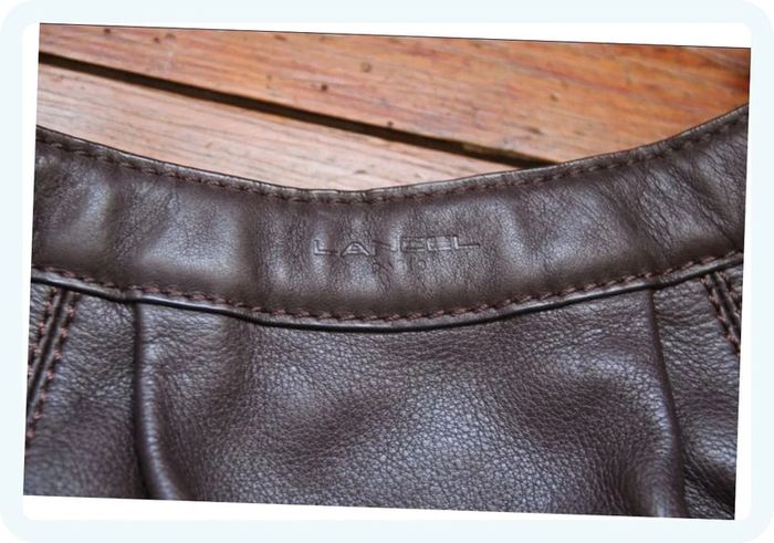 Sac Lancel cuir chocolat - photo numéro 4
