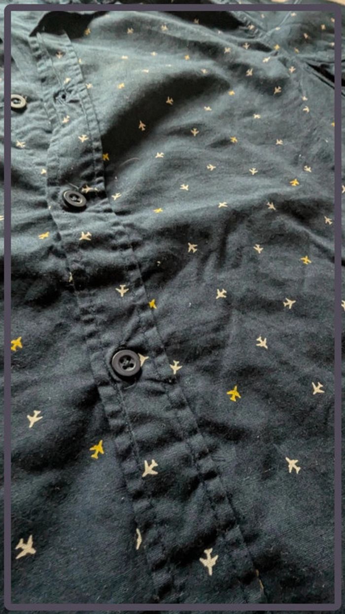 Chemise d'été taille S homme bleu - photo numéro 4