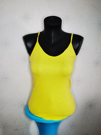 D2759 - débardeur jaune pour femme en taille S