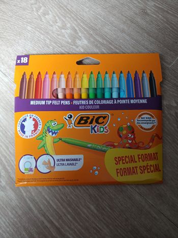 Étui de 18 feutres bic kids neufs