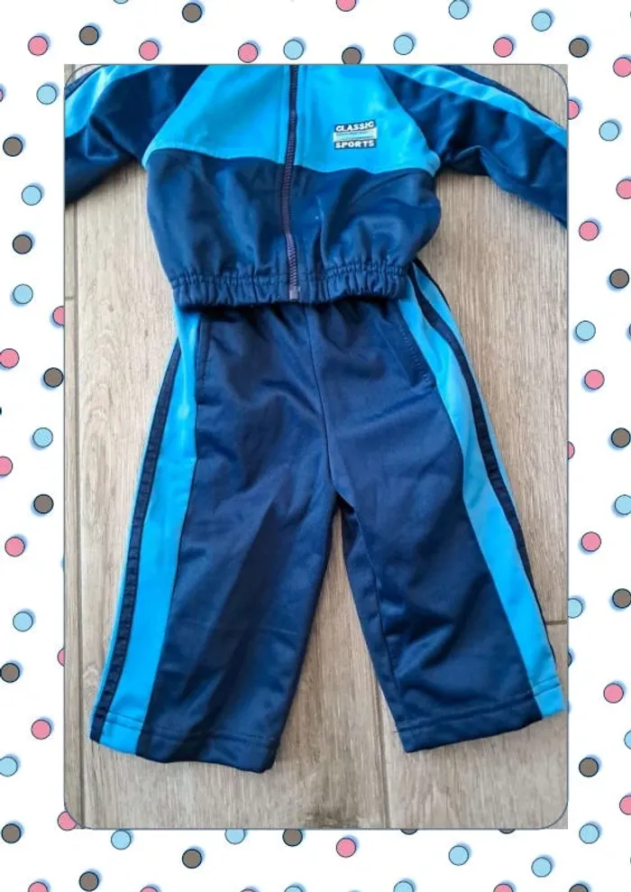 Ensemble jogging veste pantalon 12 mois - photo numéro 3
