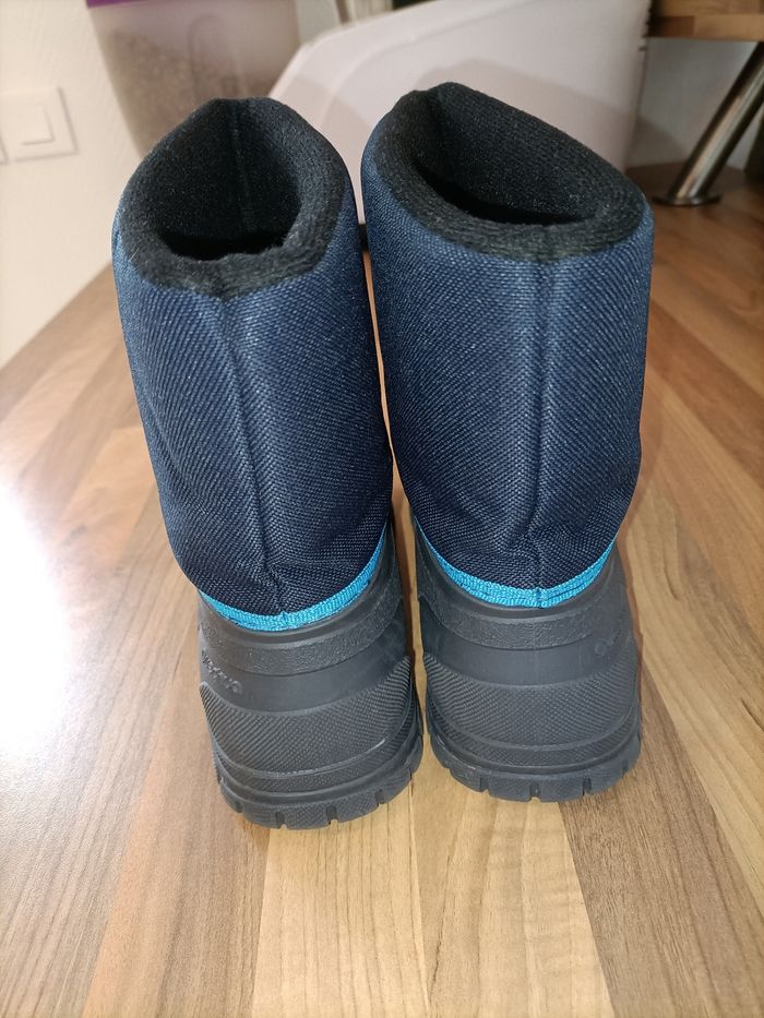 Bottes de neige ski bleu et gris Quechua 34-35 - photo numéro 4