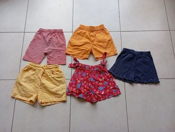 Lot de 5 shorts fille 6 ans