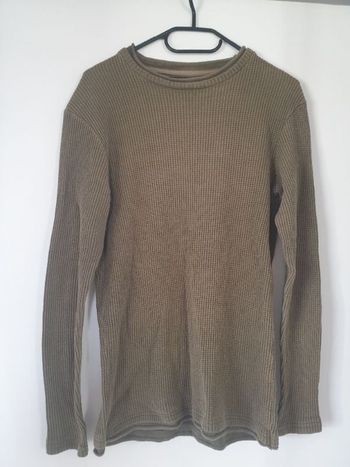 Pull homme kaki