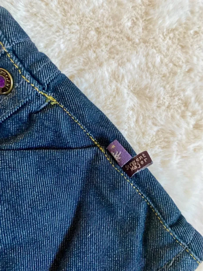 💙Adorable robe salopette en jean bébé fille - 6 mois - Neuve avec étiquette💙 - photo numéro 4