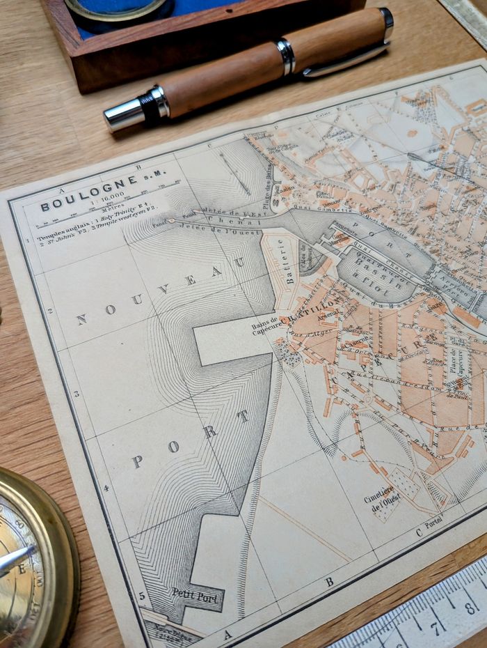 Imprimée en 1902, Carte de Boulogne-sur-Mer, Pas-de-Calais. Original Vintage Authentique. - photo numéro 5