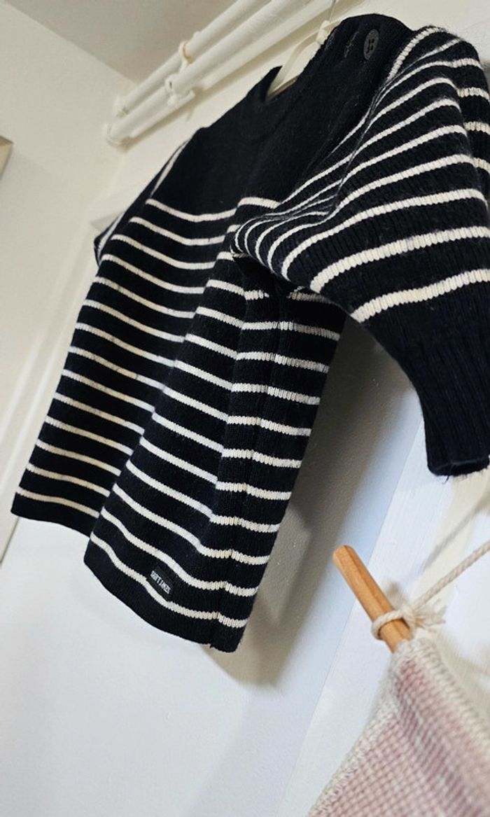 Pull Marinière laine Saint James 2 ans