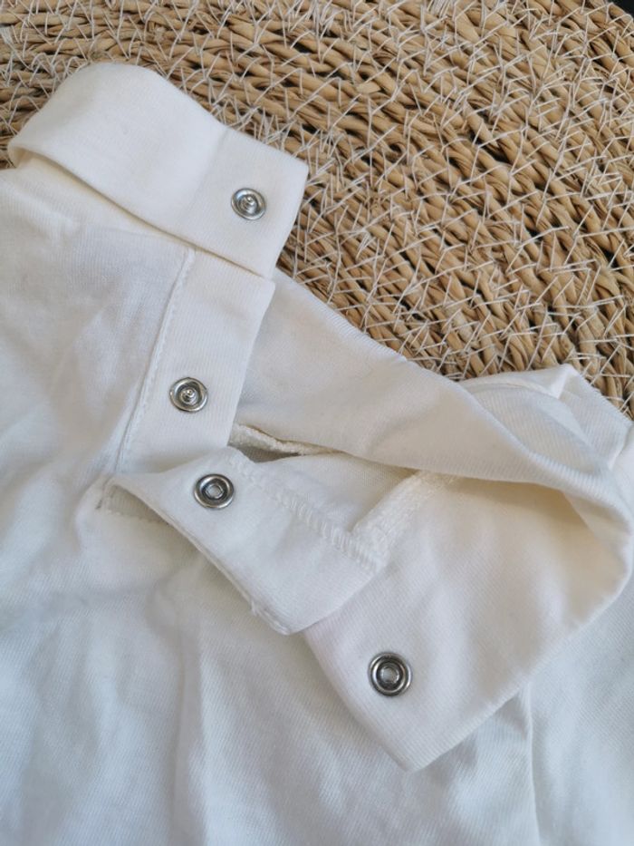 Tee-shirt col roulé 👣 lot de 2, blanc, tape à l'œil, 6mois - photo numéro 7