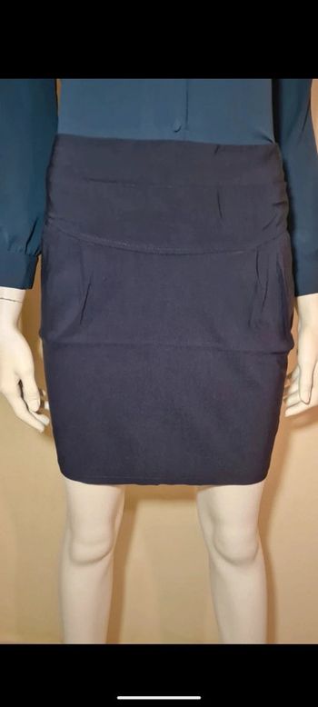 Jupe bleu marine deux poches