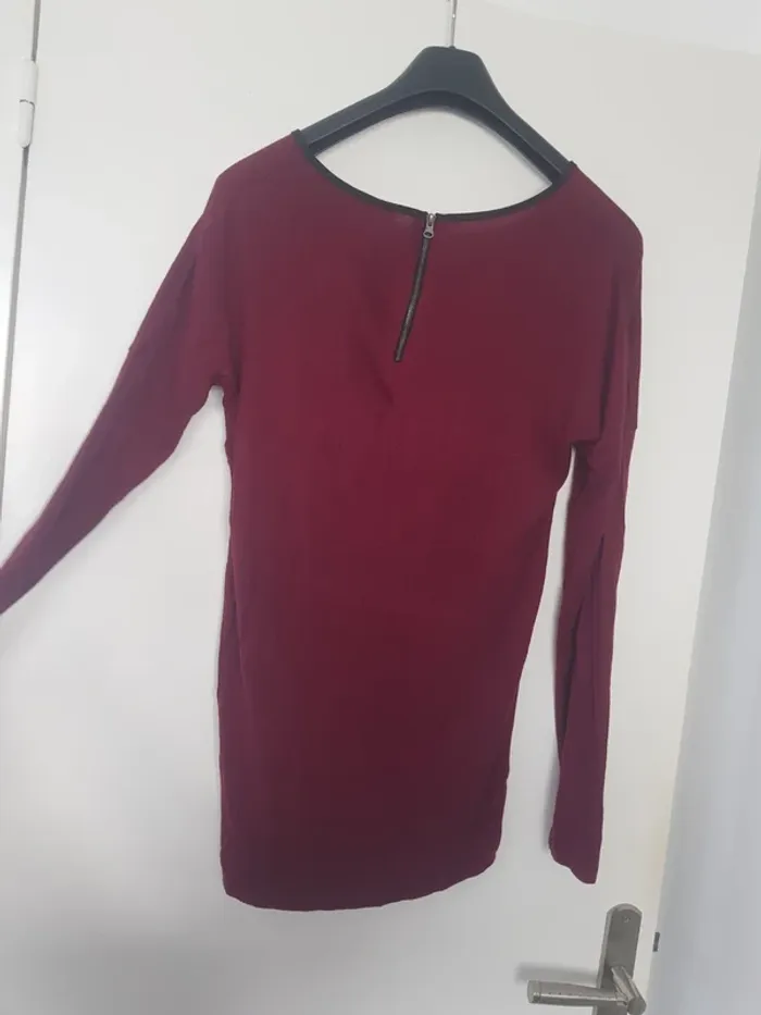 Haut Bordeaux Femme Taille M - photo numéro 3