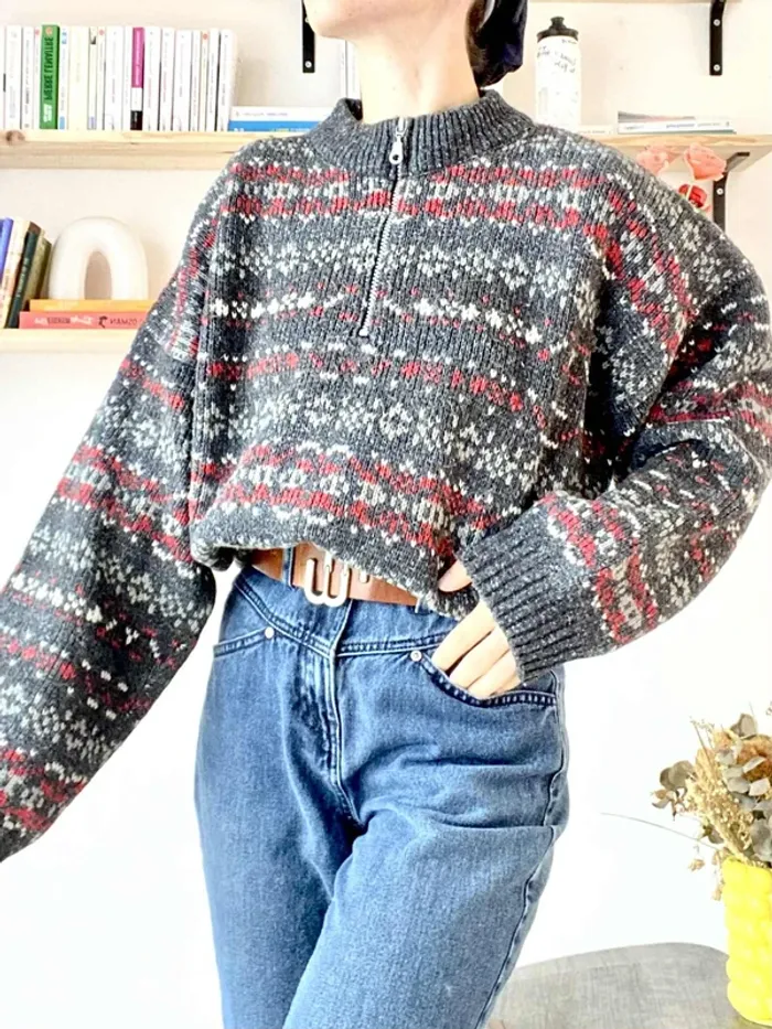Pull Vintage Gout Culture Pull en taille L - Très bon état - photo numéro 2