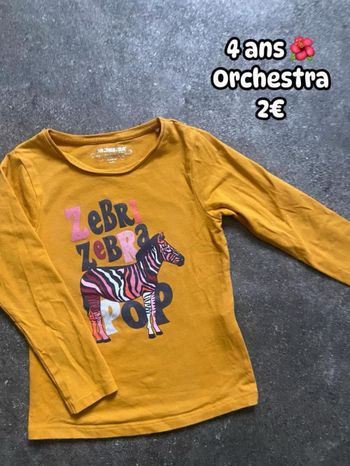 T-shirt 🌺 4 ans 🌺 Orchestra