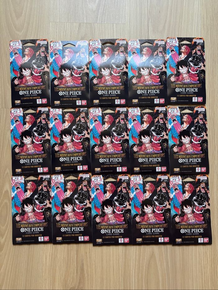 One Piece OP09 Lot 15 Booster Les Nouveaux Empereurs Scellés