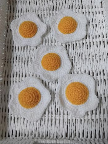 lot de dinette œufs au plat crochet