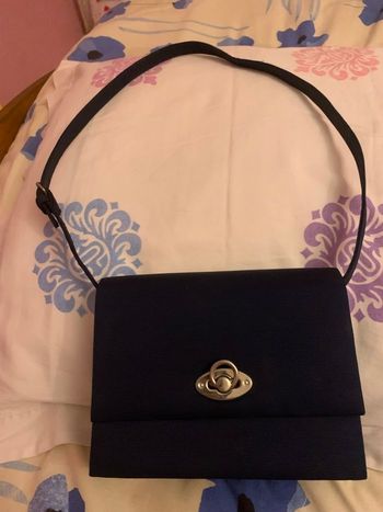 Vend sac à mains femme bandoulière bleue marine il r