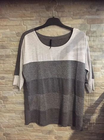 Blouse grise Stradivarius 36