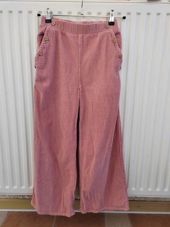 🩷Pantalon en velours rose 12 ans Kiabi