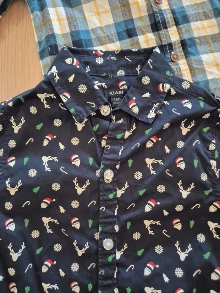👔 Lot de 2 chemises – 4 ans Gémo Kiabi - photo numéro 2