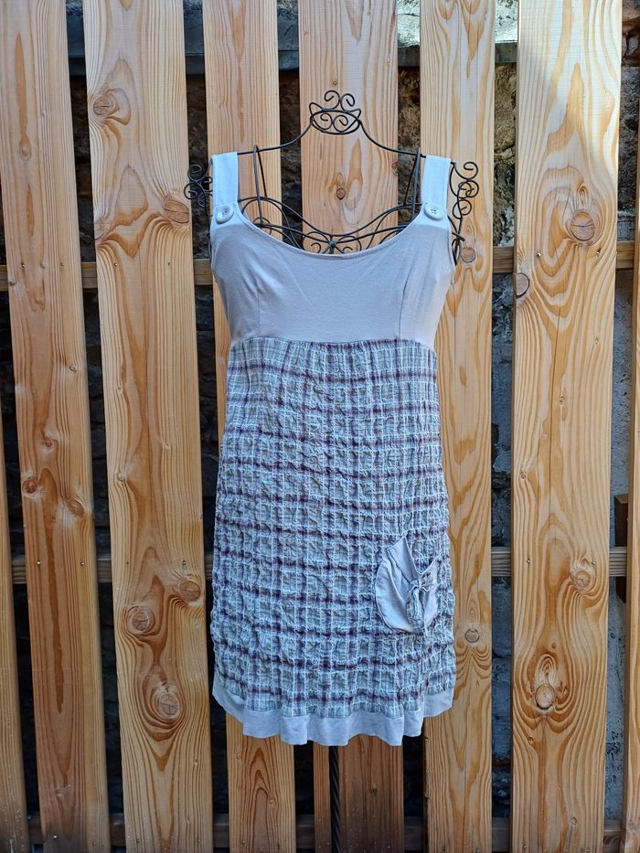 Jolie robe à carreaux Nothing Else taille L - photo numéro 2