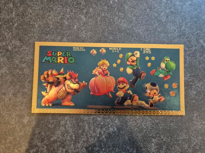 Billet OR à collectionner Luigi / Super Mario - photo numéro 2