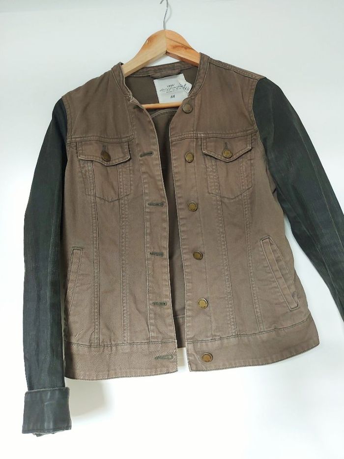 Veste en jean kaki h&m T34