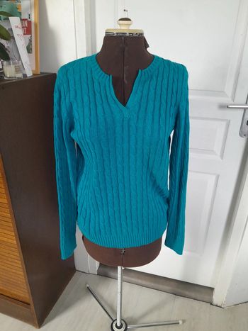 Petit pull coton torsadé croft&Barrow taille l ou Xl