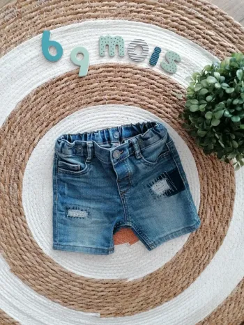Short en jean - H&M - 6/9 mois