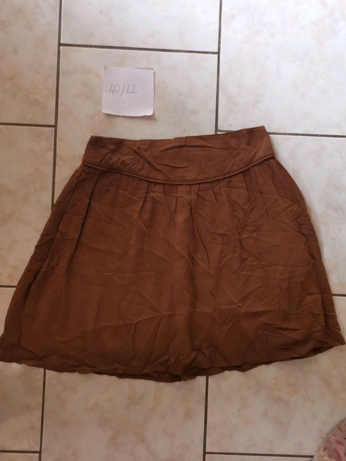 Jupe marron camel 40/42 - photo numéro 2