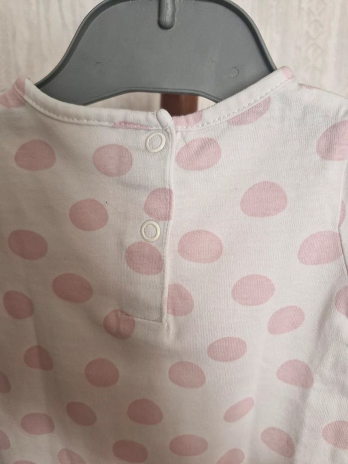 T-shirt manches longues bébé 3 mois Tex baby Coton - photo numéro 3