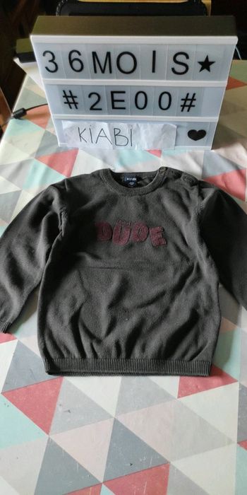 Pull manches longues 3 ans