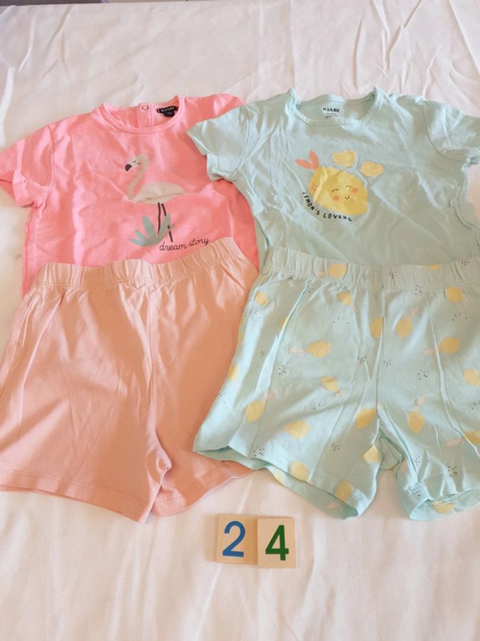 Lot 2 pyjamas 2 pièces 24 mois - photo numéro 2