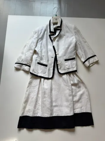 Ensemble robe blazer en lin