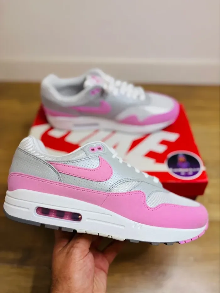 Nike Air Max 1 '87 Metallic Platinum Rose Rise Taille 44
