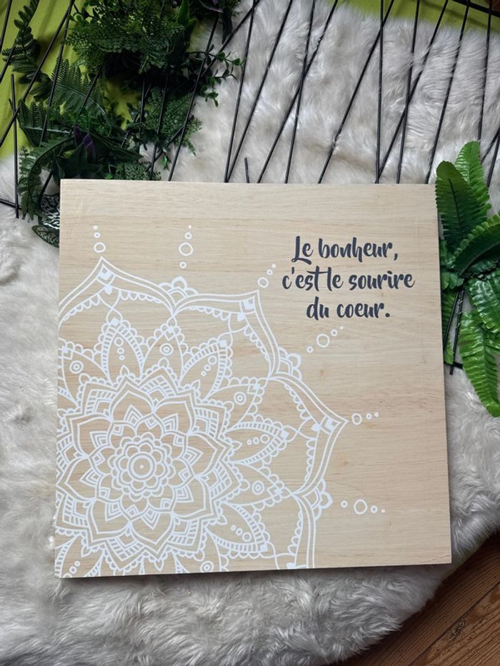 Cadre Le bonheur c'est le sourire du coeur